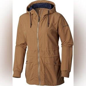 Columbia Tan Hooded Utility Jacket